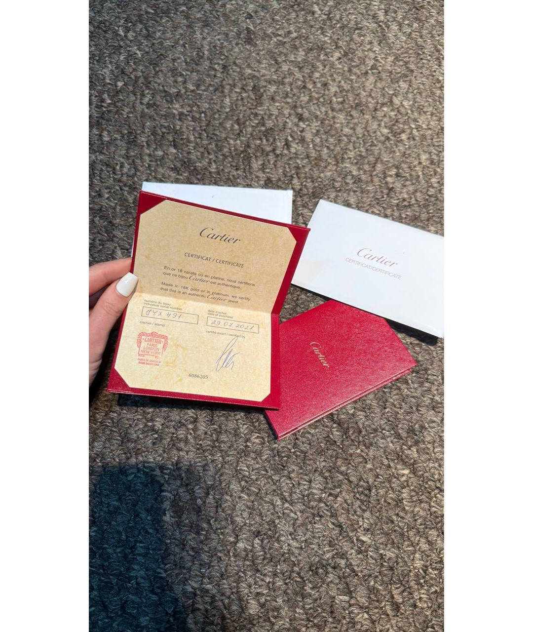 CARTIER Золотое кольцо из белого золота, фото 5