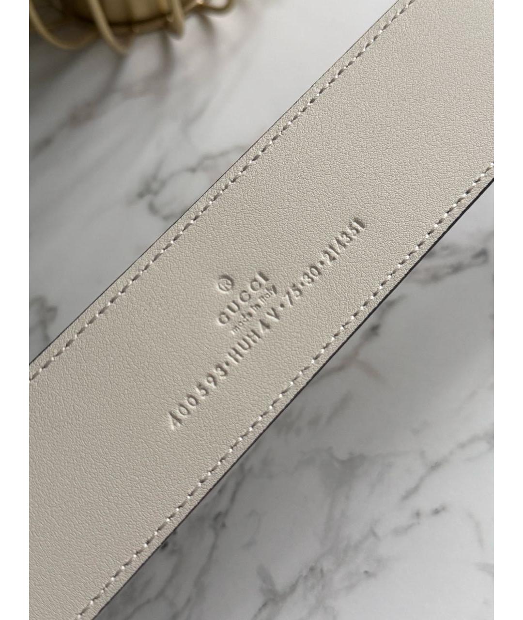GUCCI Бежевый ремень, фото 4