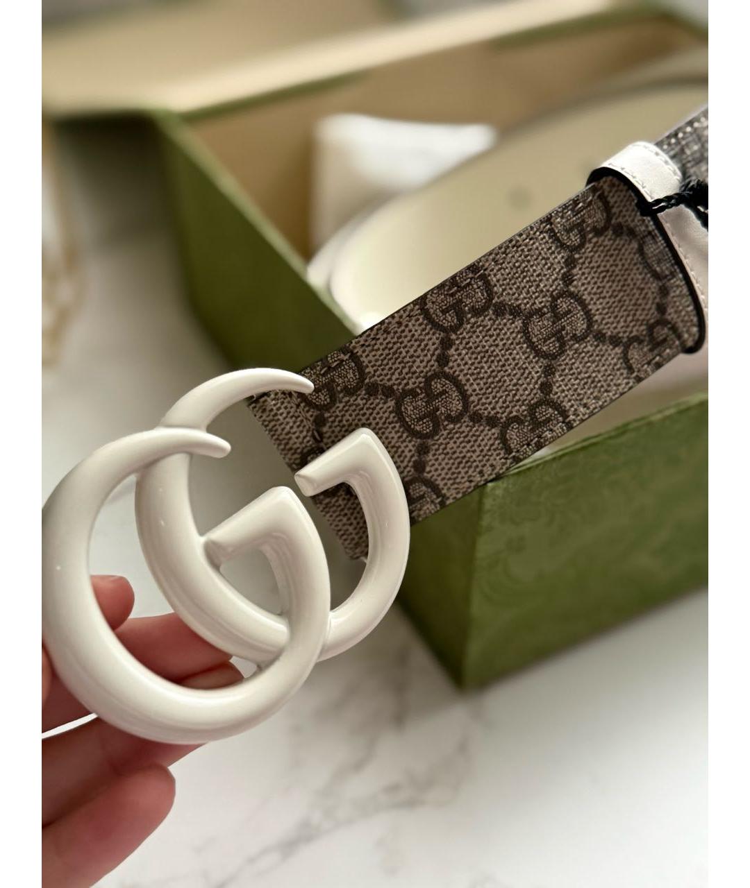 GUCCI Бежевый ремень, фото 3