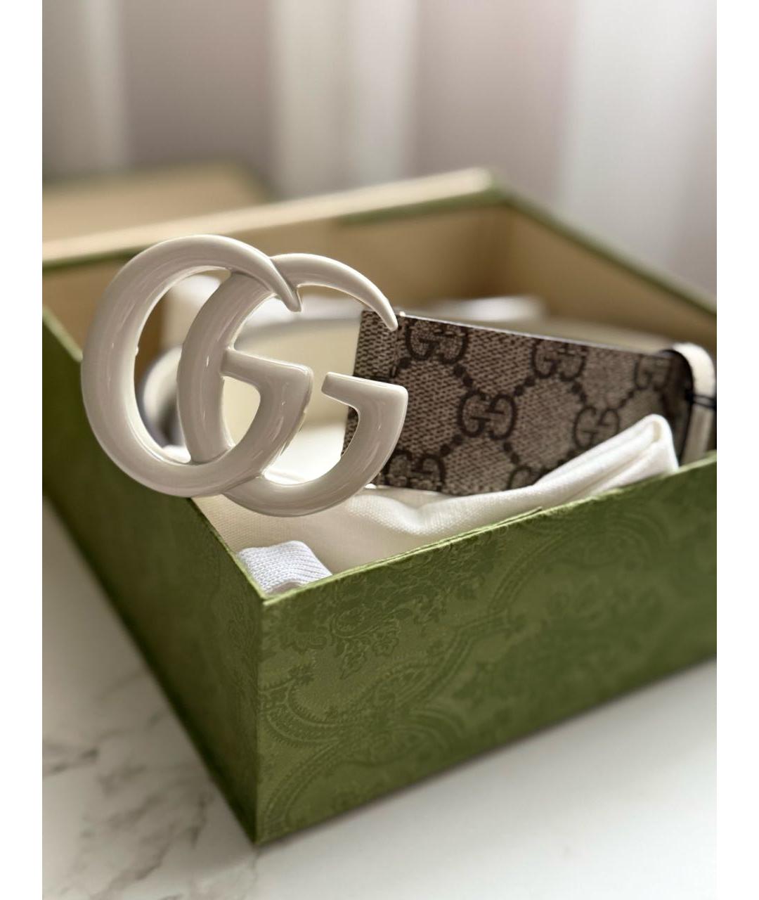 GUCCI Бежевый ремень, фото 2