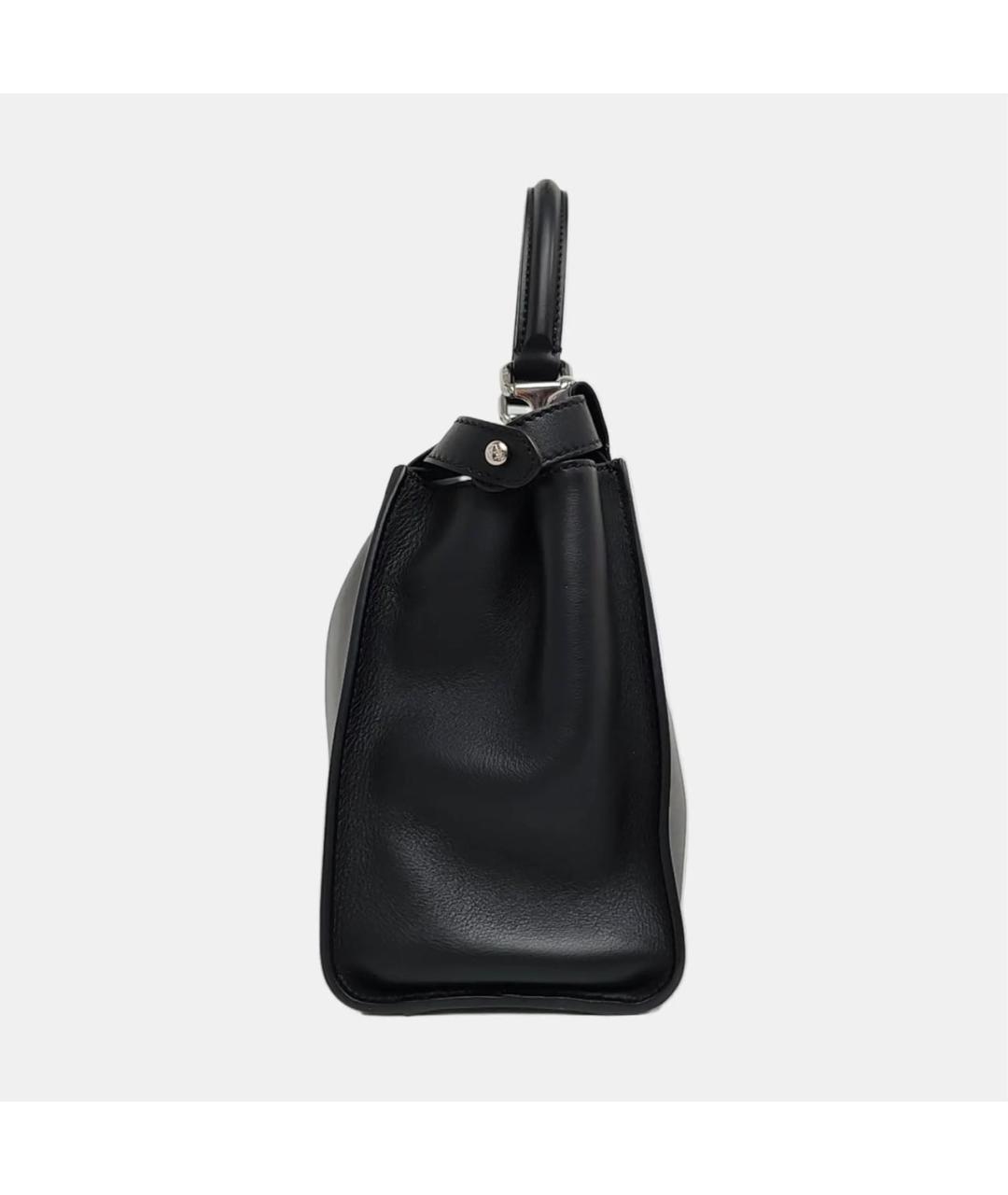 FENDI Черная кожаная сумка тоут, фото 2