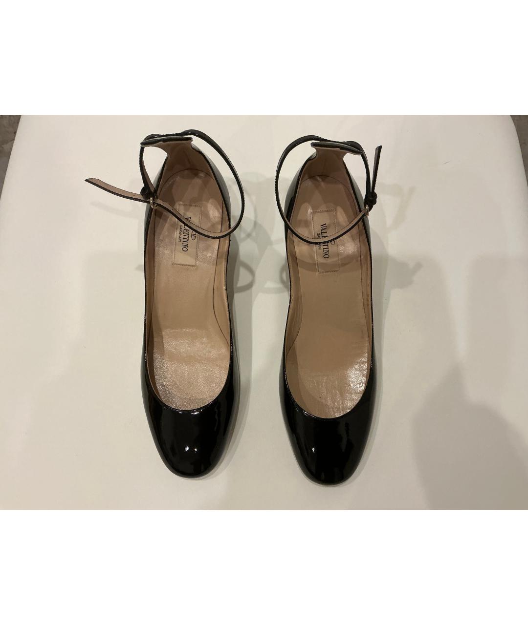 VALENTINO Черные туфли из лакированной кожи, фото 2