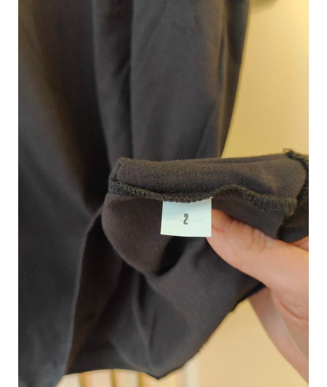 YEEZY Черная хлопковая футболка, фото 3