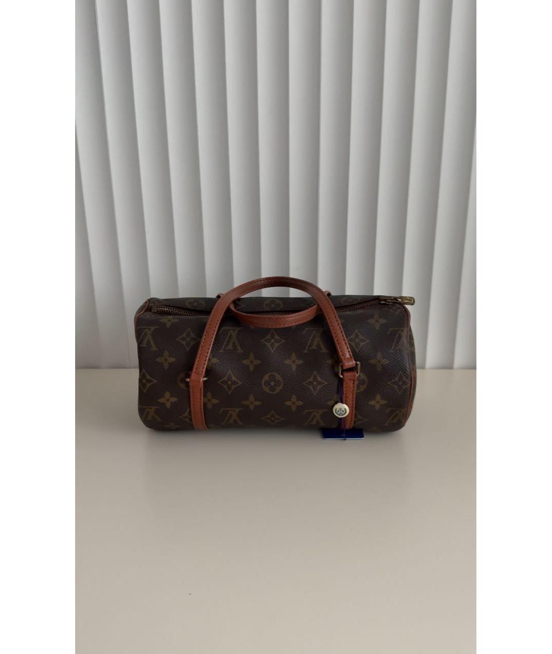 LOUIS VUITTON Коричневая сумка с короткими ручками, фото 3