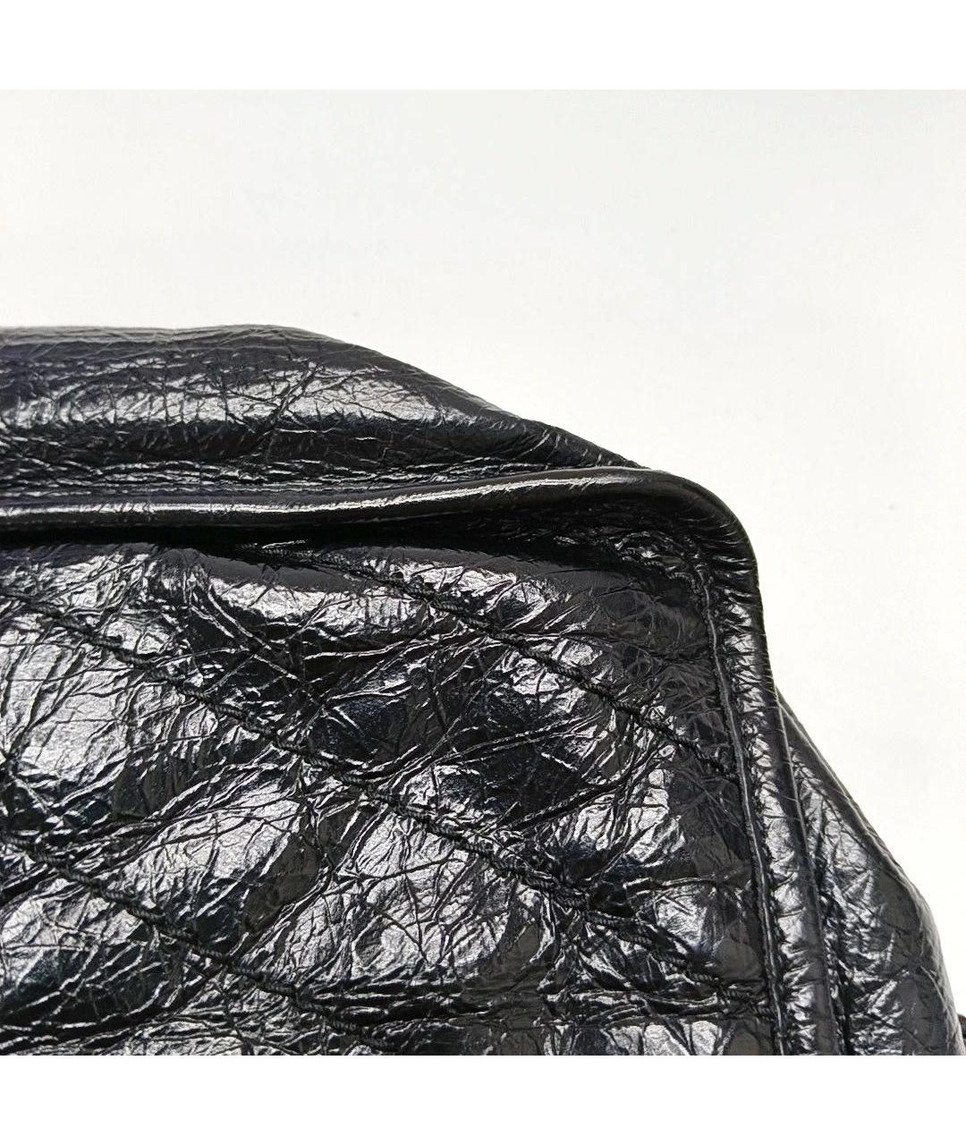 SAINT LAURENT Черная кожаная сумка через плечо, фото 8