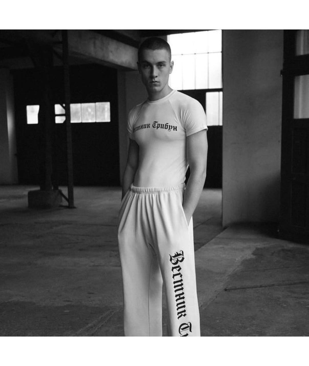 YEEZY Белая хлопковая футболка, фото 2