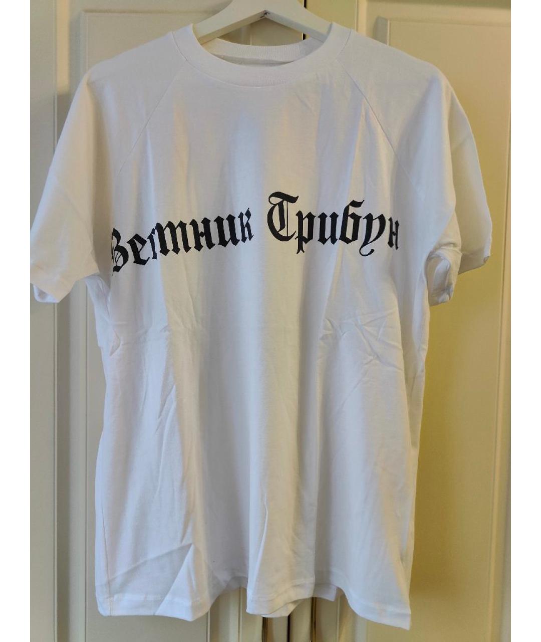 YEEZY Белая хлопковая футболка, фото 3