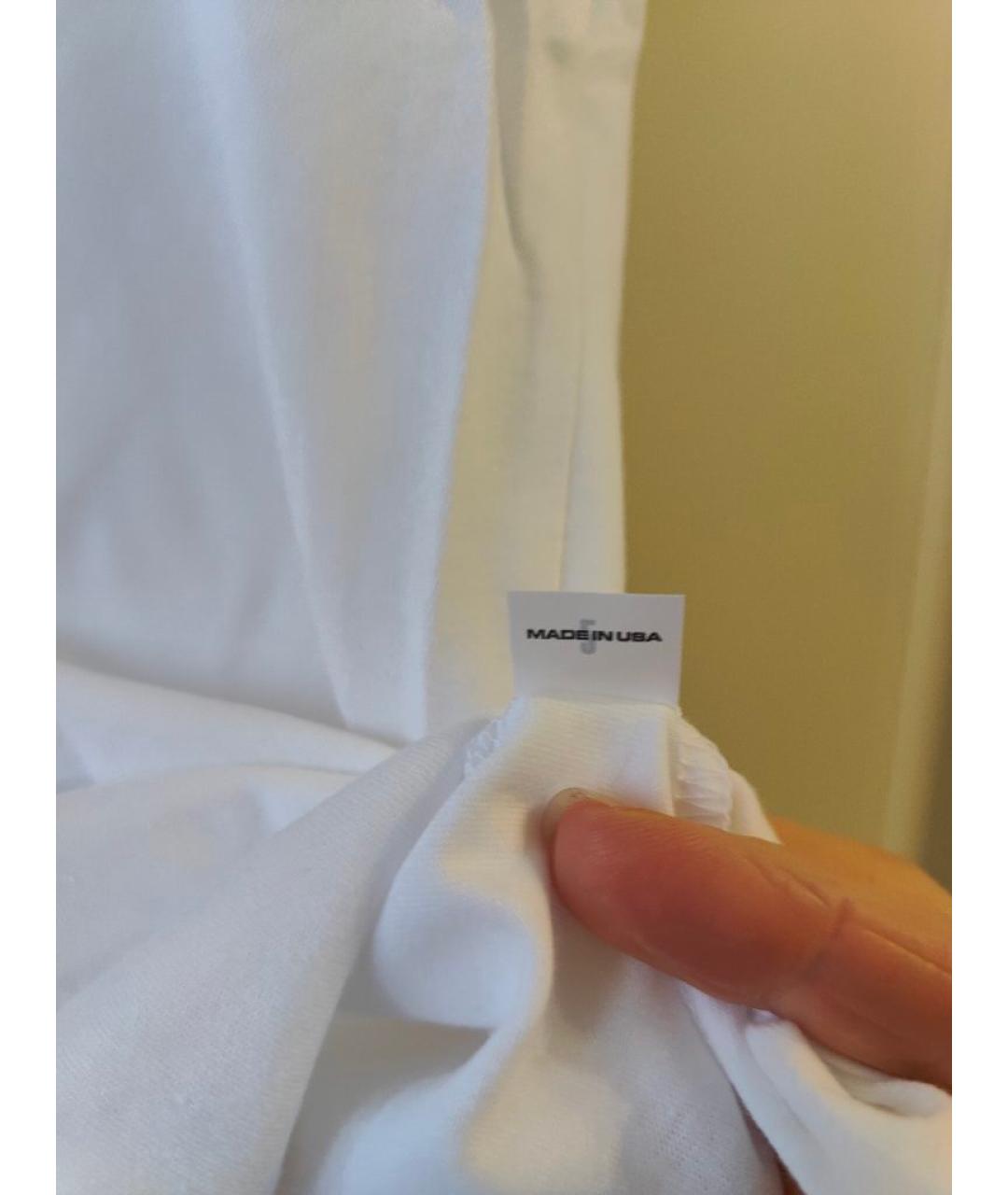 YEEZY Белая хлопковая футболка, фото 5