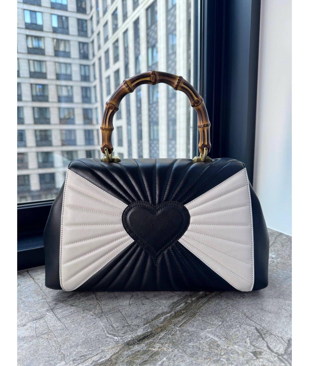 GUCCI Черная кожаная сумка через плечо, фото 3