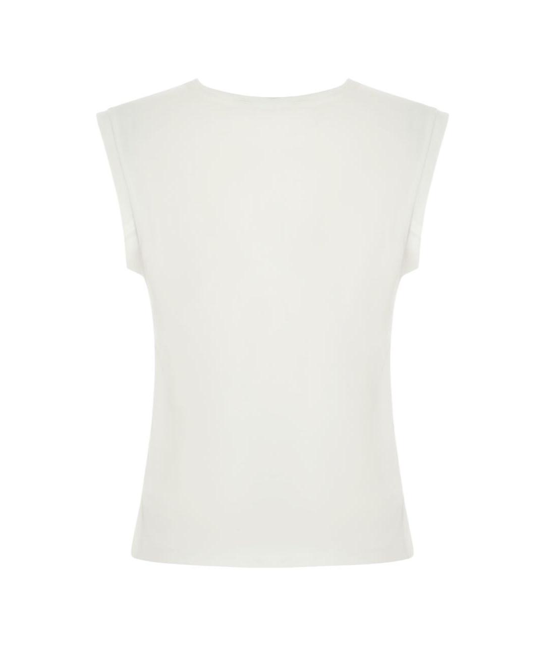 MIU MIU Белая хлопковая майка, фото 2