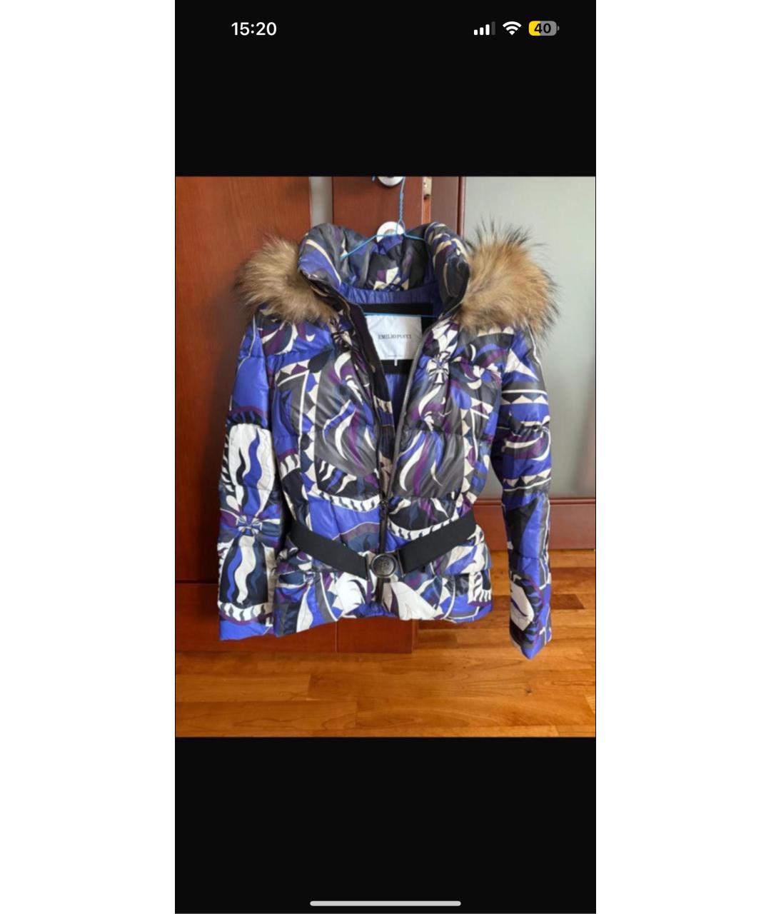 EMILIO PUCCI Мульти полиэстеровая куртка, фото 6