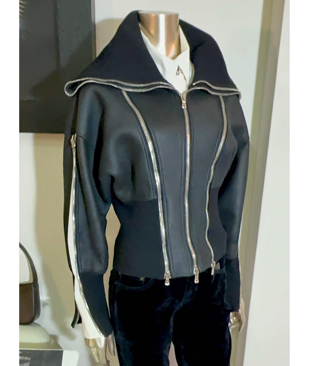 DOLCE&GABBANA Черная кожаная дубленка, фото 5