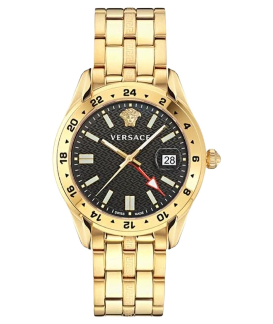 VERSACE Золотые стальные часы, фото 1