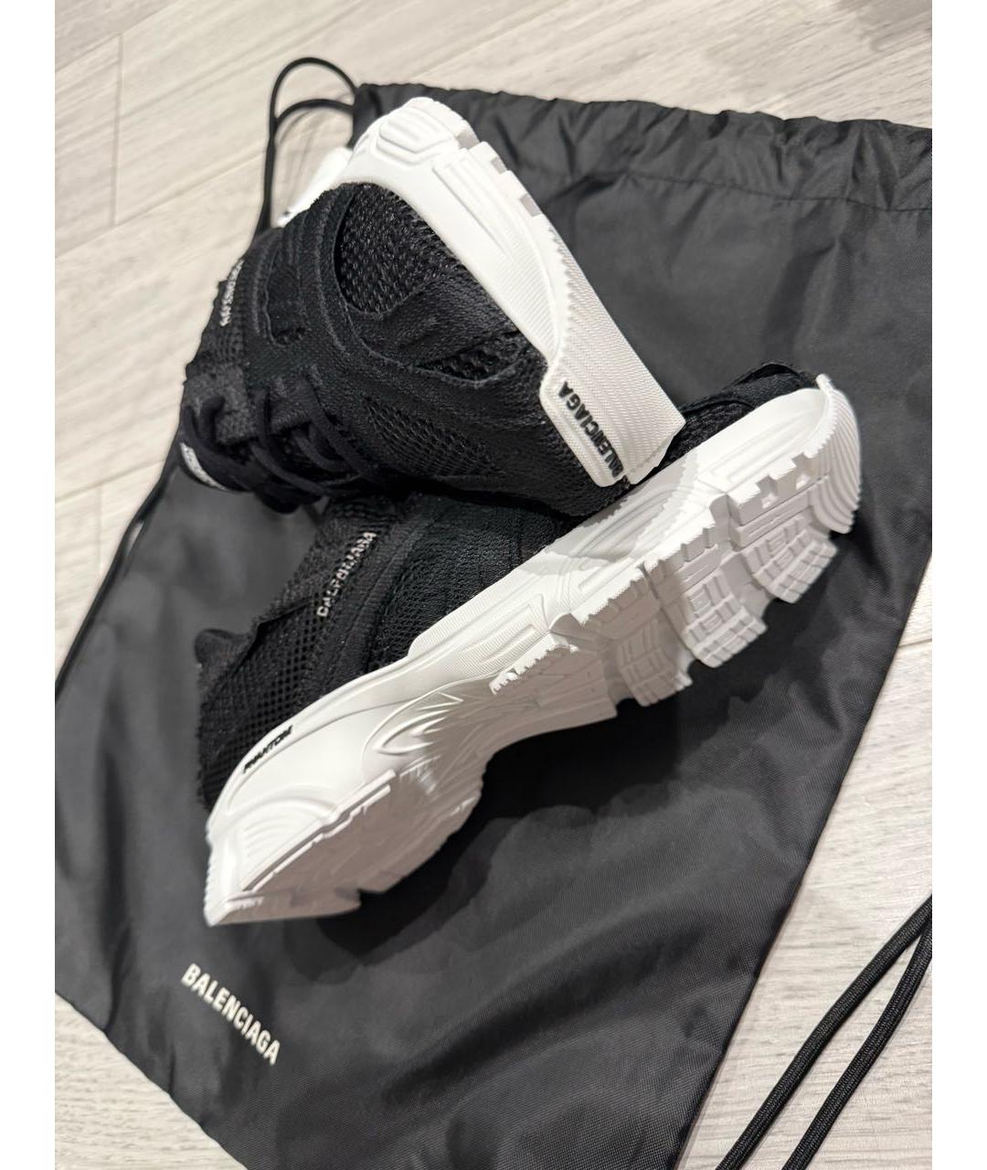 BALENCIAGA Черные текстильные кроссовки, фото 4