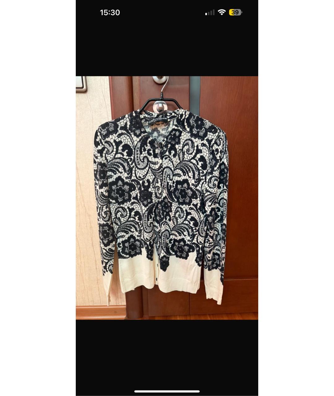 DOLCE&GABBANA Мульти шерстяной кардиган, фото 4