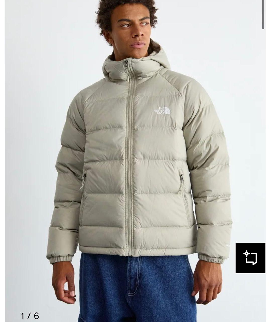 THE NORTH FACE Бежевый полиэстеровый пуховик, фото 6