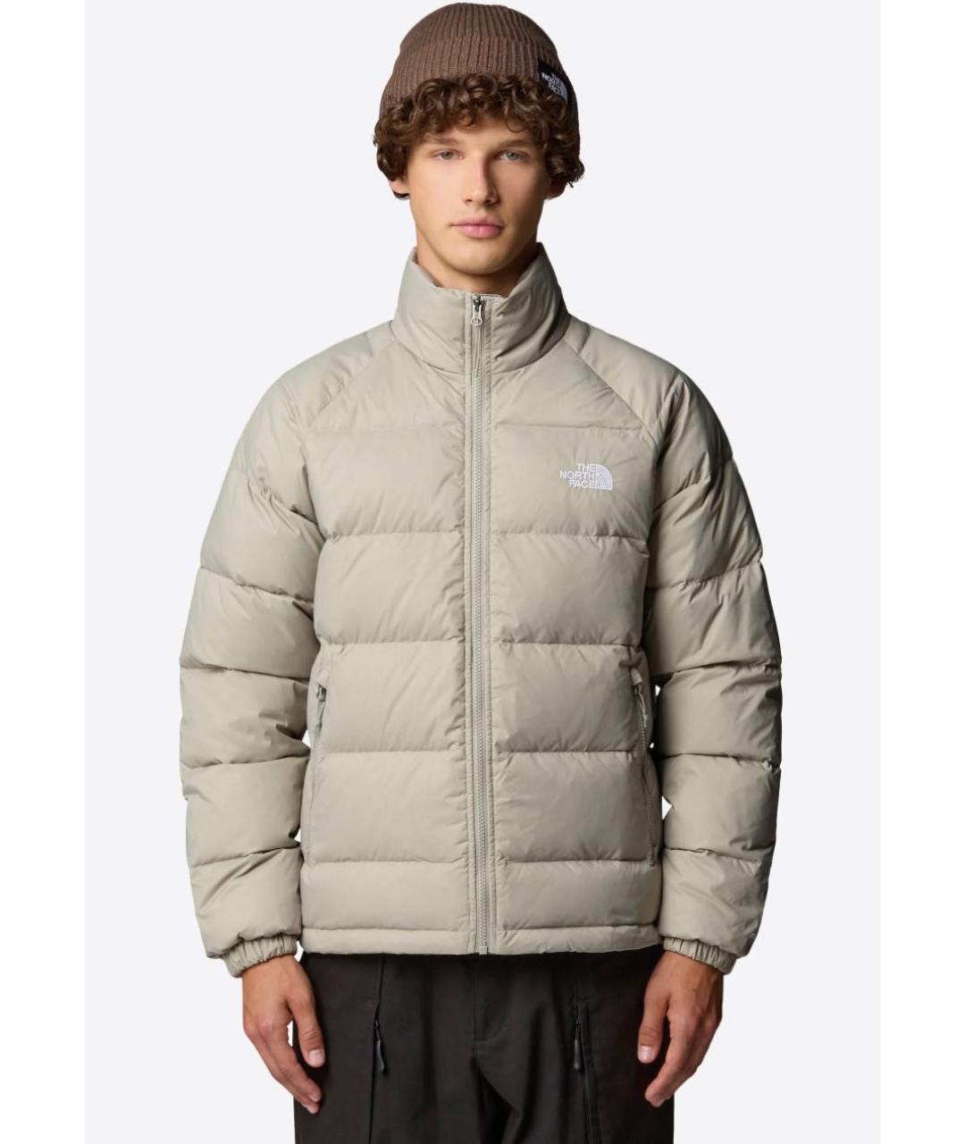 THE NORTH FACE Бежевый полиэстеровый пуховик, фото 8