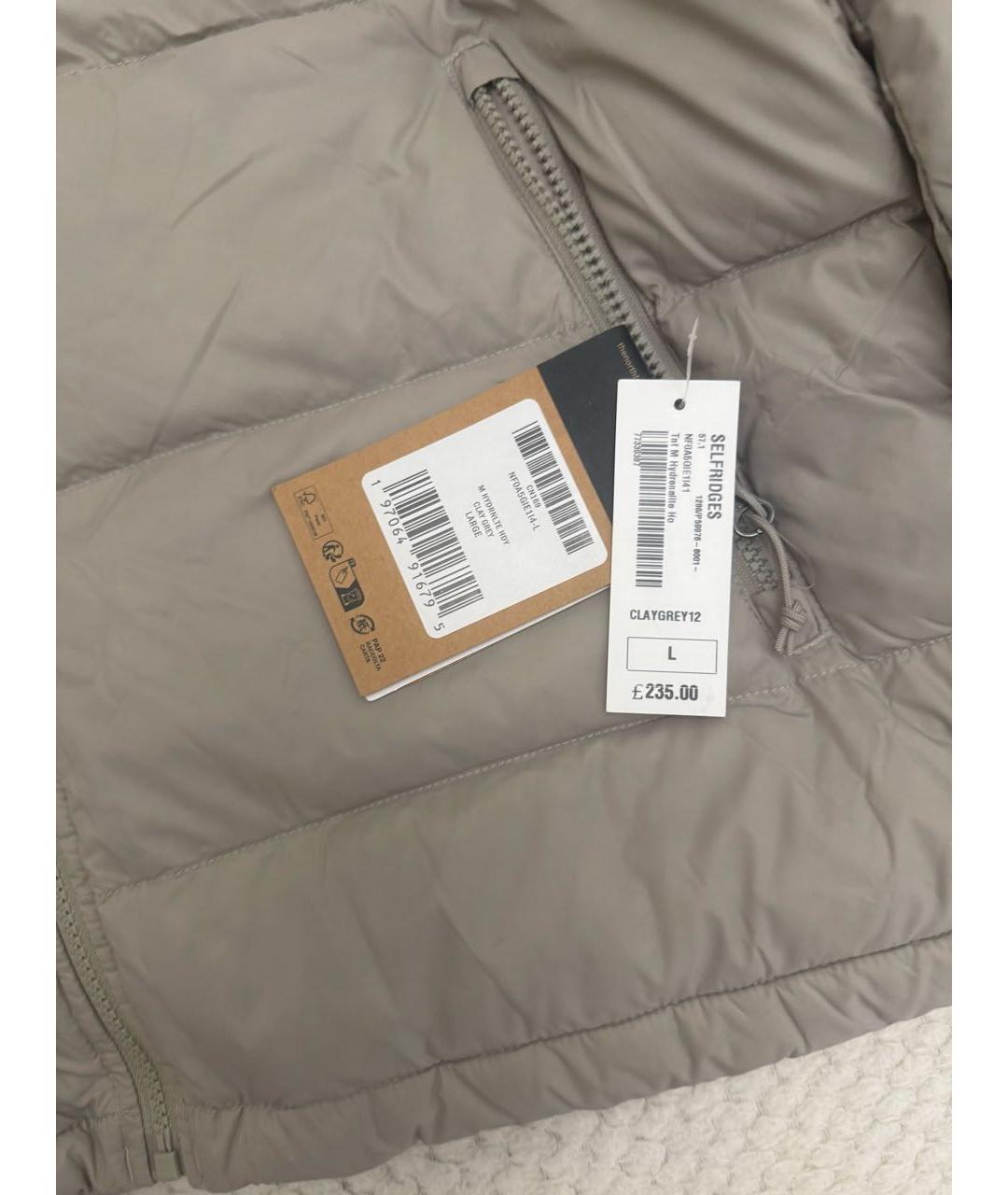 THE NORTH FACE Бежевый полиэстеровый пуховик, фото 3