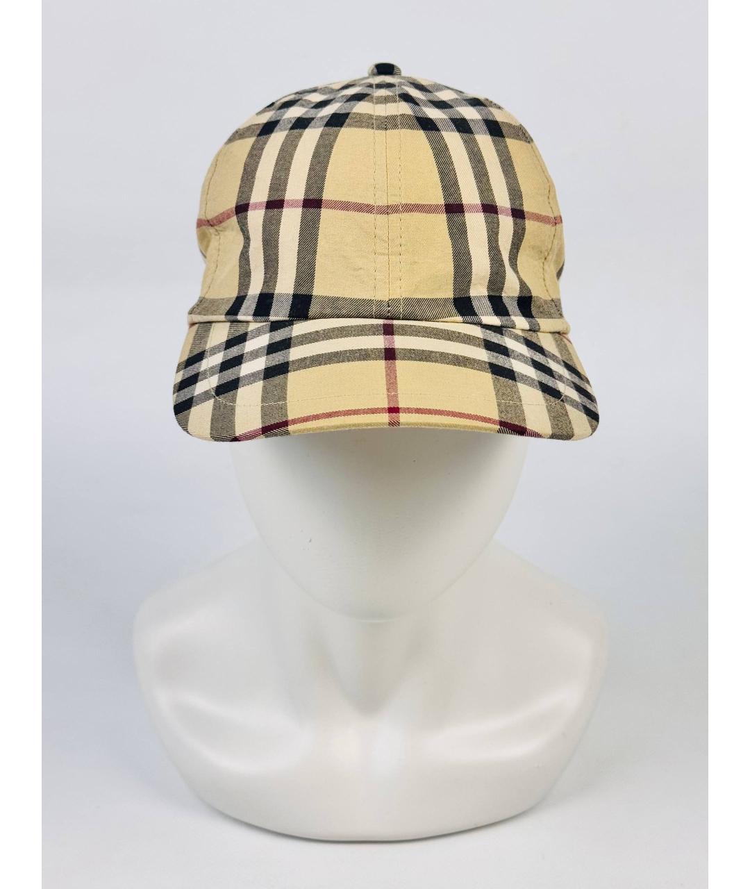BURBERRY Бежевая хлопковая кепка/бейсболка, фото 3