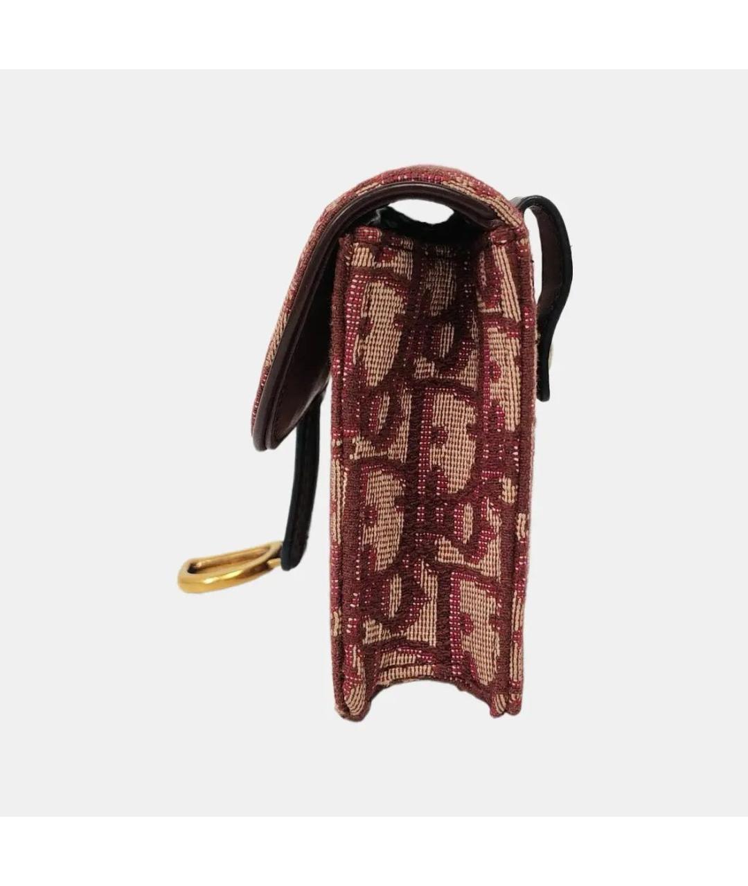 CHRISTIAN DIOR Бордовая сумка с короткими ручками, фото 2