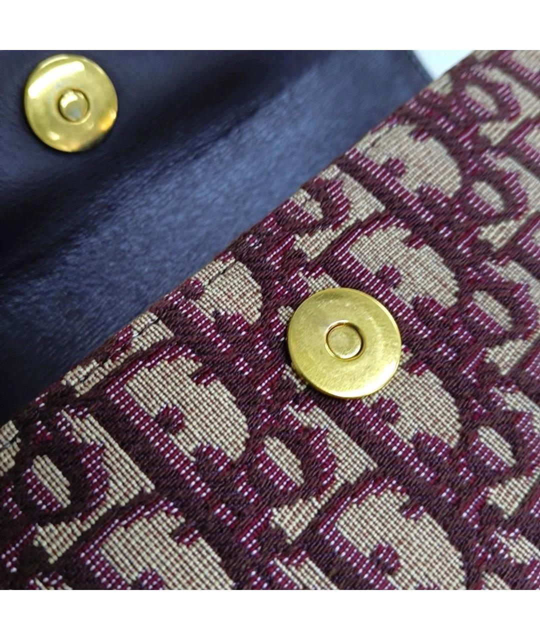 CHRISTIAN DIOR Бордовая сумка с короткими ручками, фото 8