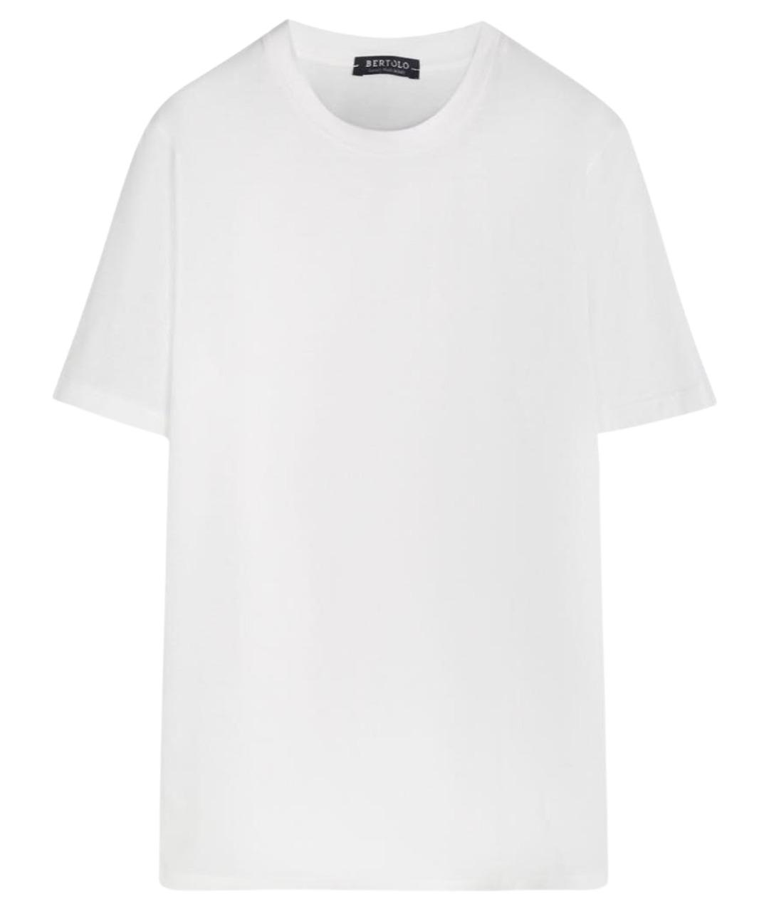 BRUNELLO CUCINELLI Белая хлопковая футболка, фото 1