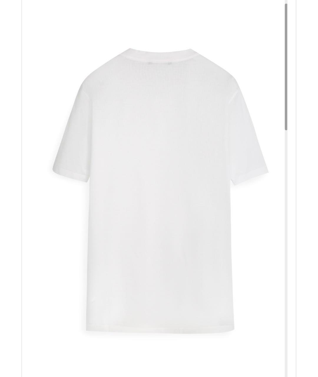 BRUNELLO CUCINELLI Белая хлопковая футболка, фото 2