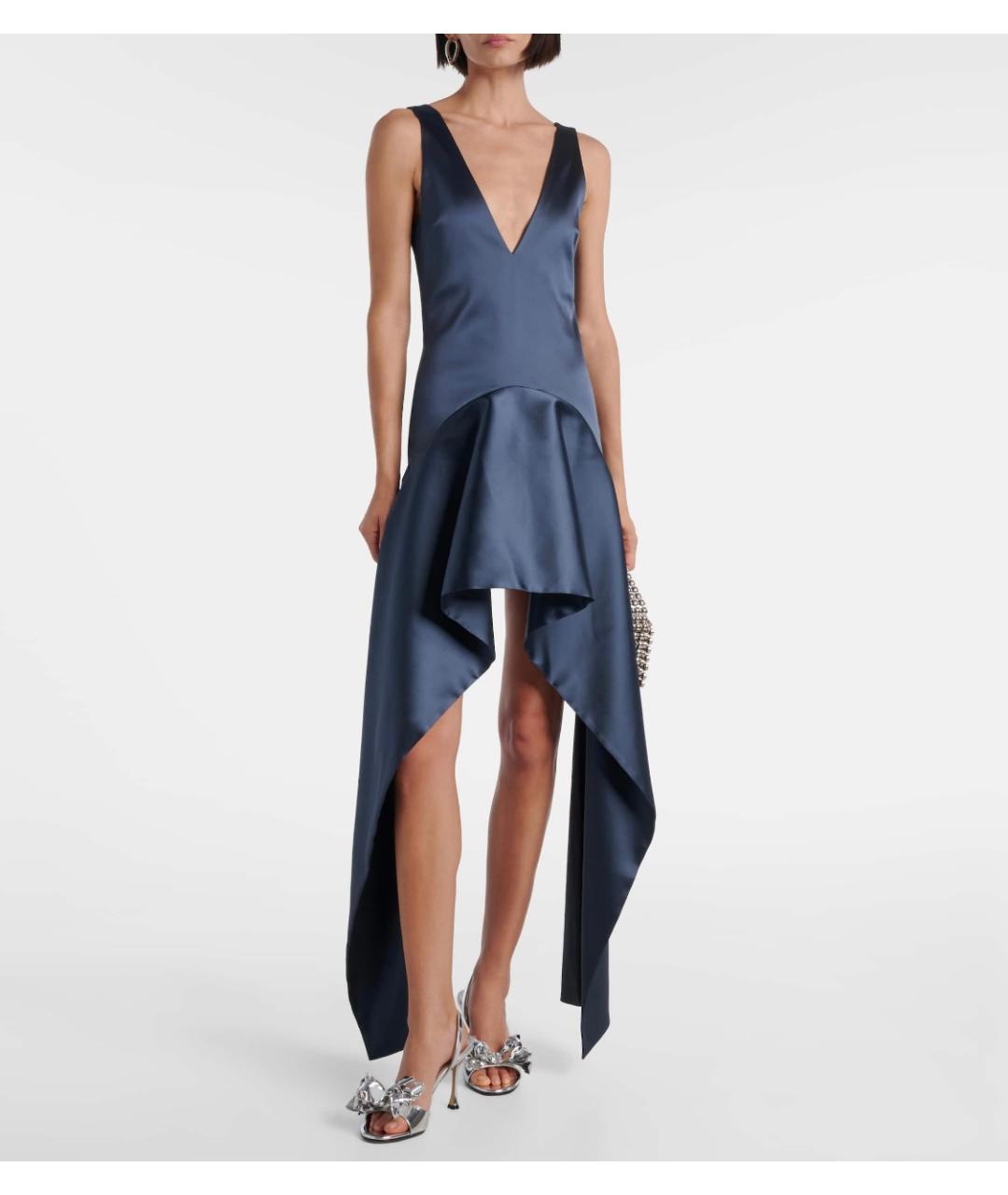 MACH&MACH Серебряные кожаные босоножки, фото 4