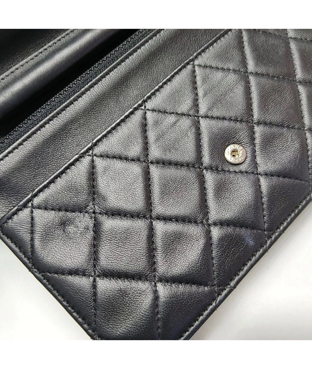 CHANEL Черная кожаная сумка через плечо, фото 6