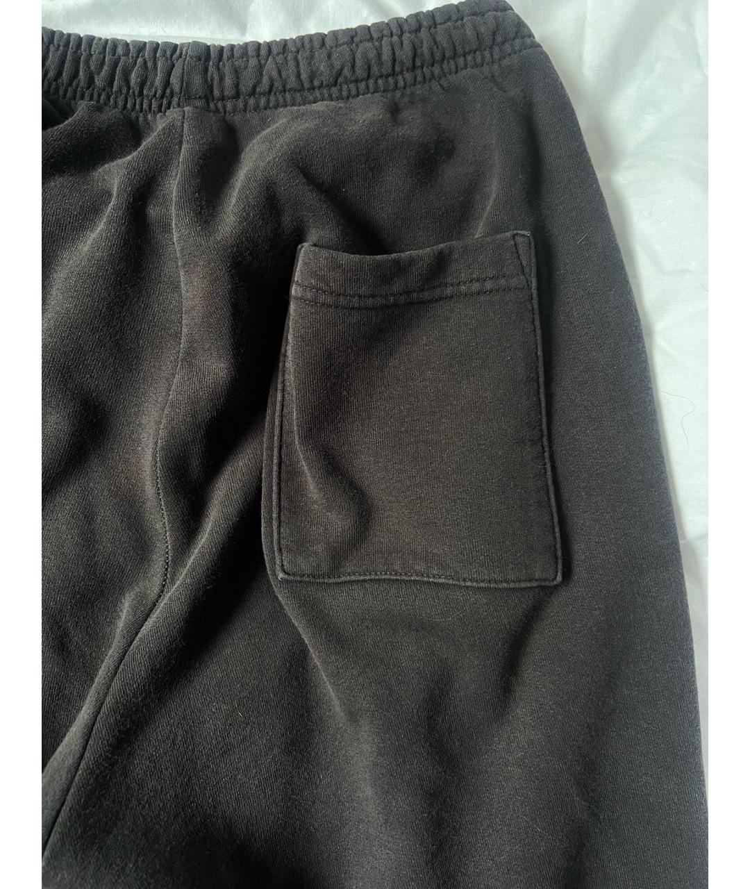 SPORTY AND RICH Антрацитовые хлопковые спортивные брюки и шорты, фото 5