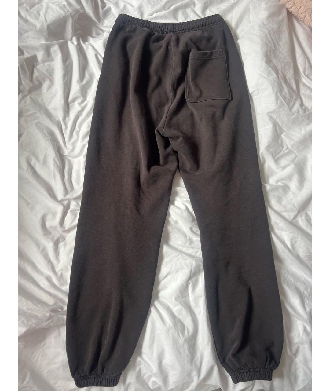 SPORTY AND RICH Антрацитовые хлопковые спортивные брюки и шорты, фото 2