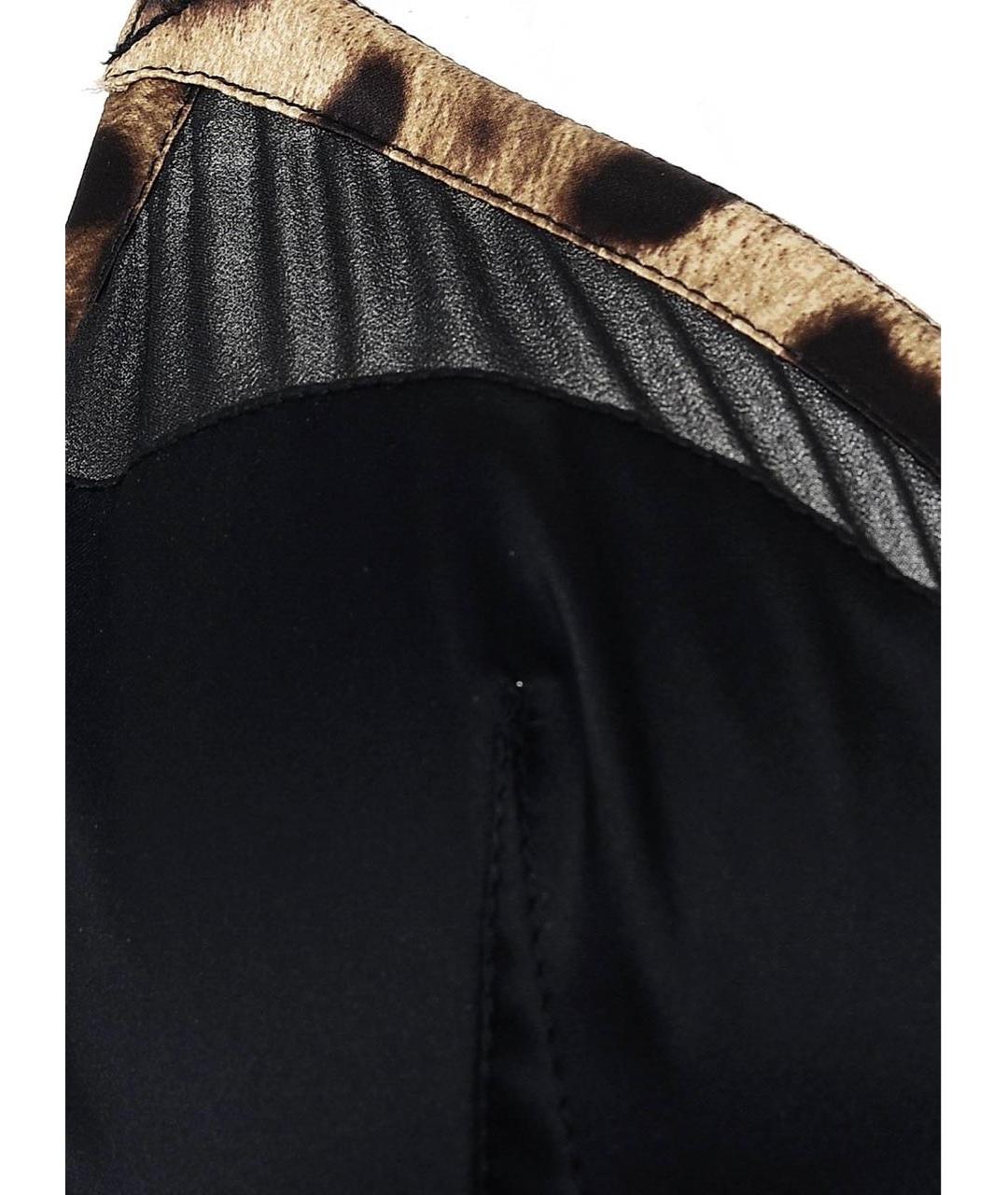 DOLCE&GABBANA Черная атласная майка, фото 4