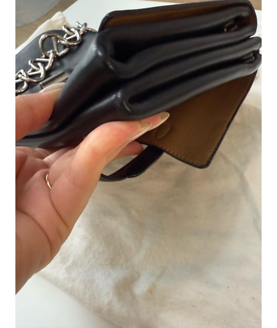 PRADA Черная кожаная сумка через плечо, фото 8