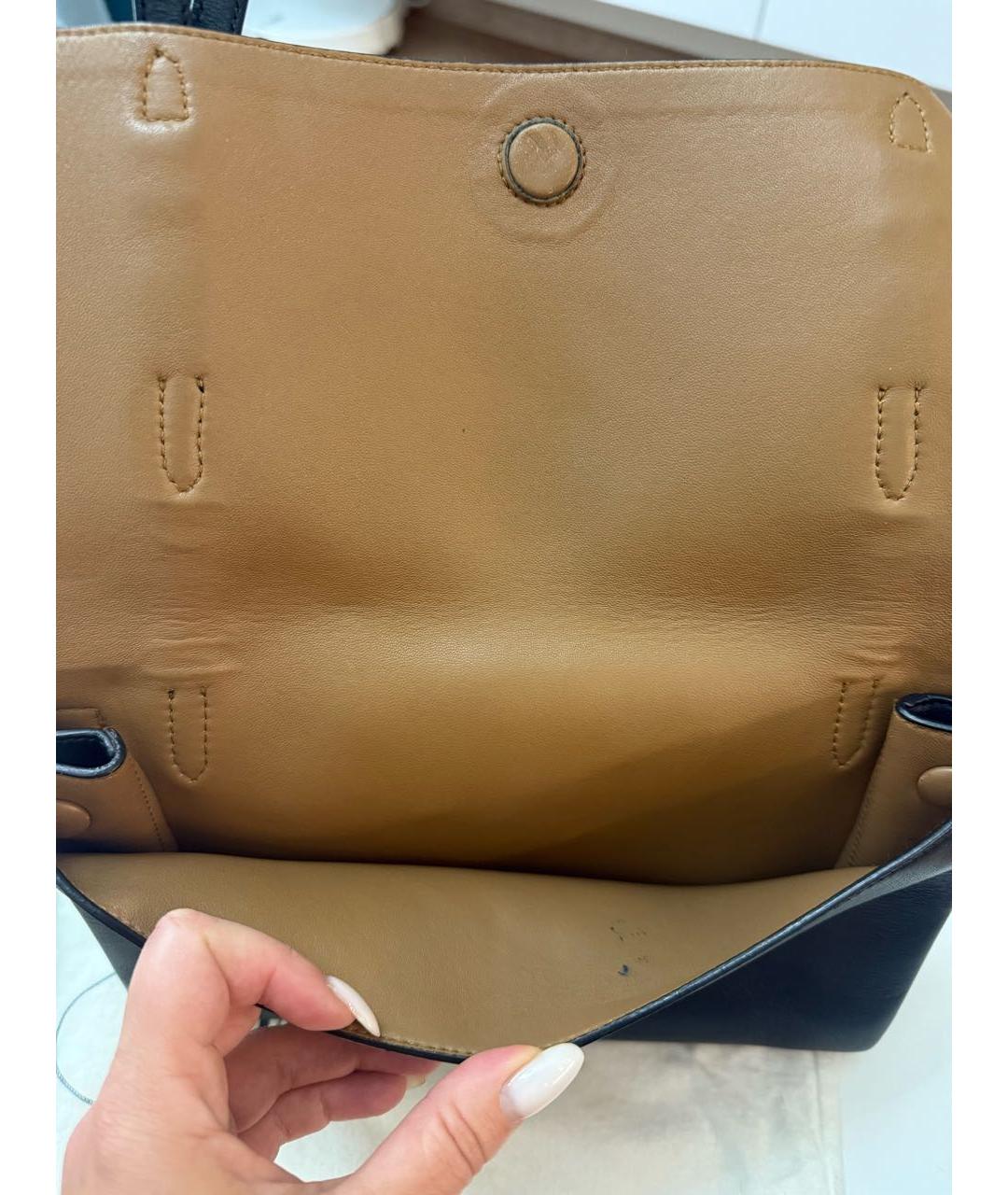 PRADA Черная кожаная сумка через плечо, фото 7