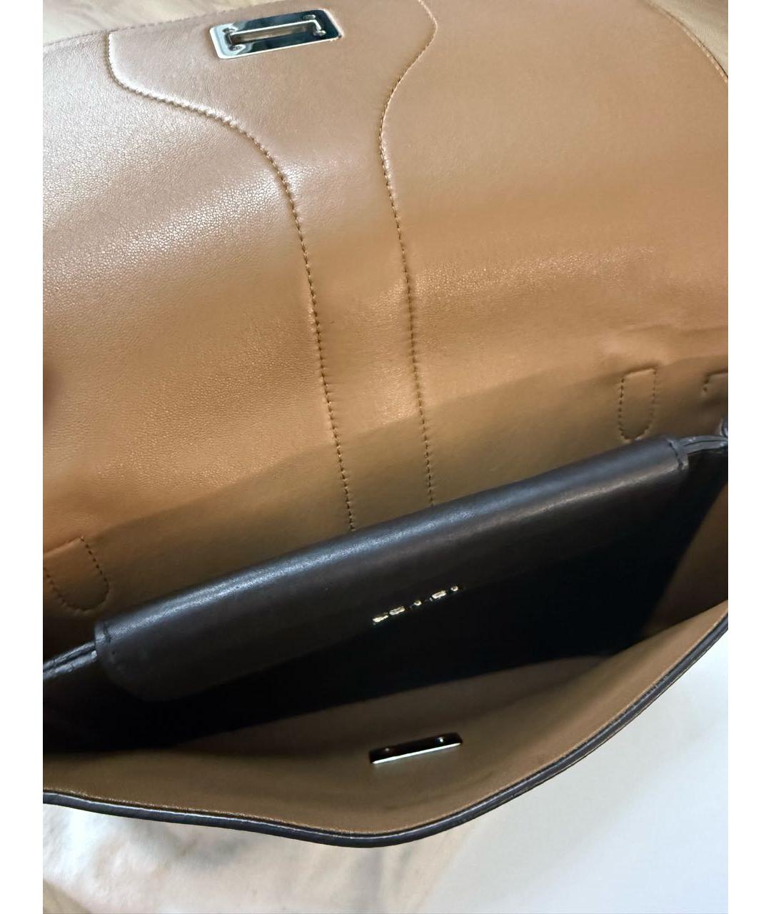 PRADA Черная кожаная сумка через плечо, фото 4