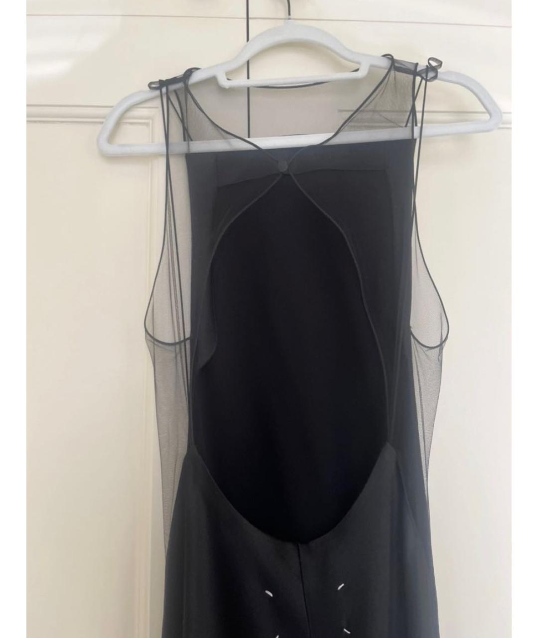 MAISON MARGIELA Черное вискозное вечернее платье, фото 3