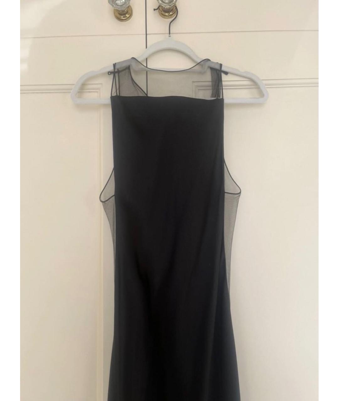 MAISON MARGIELA Черное вискозное вечернее платье, фото 5