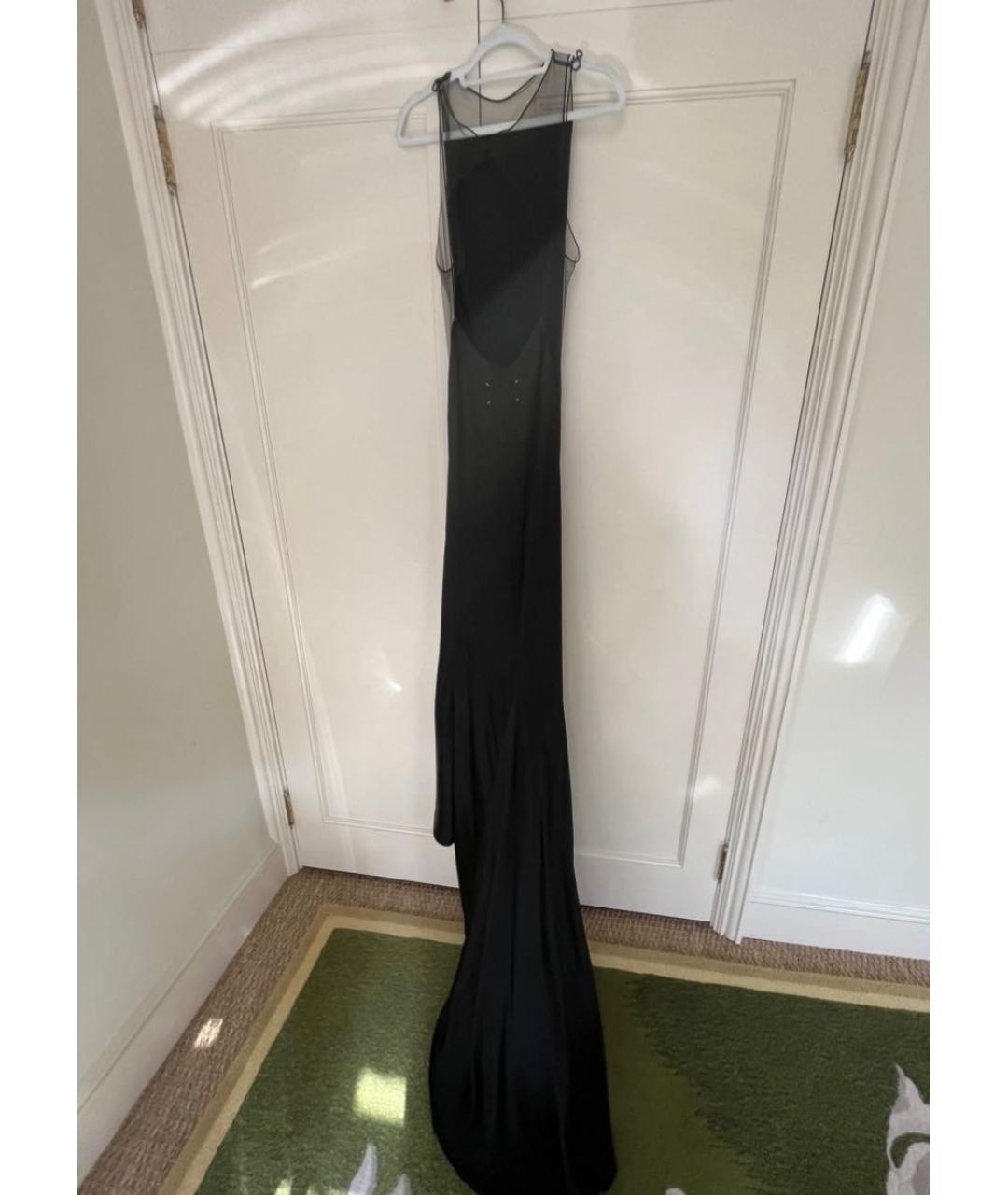 MAISON MARGIELA Черное вискозное вечернее платье, фото 2