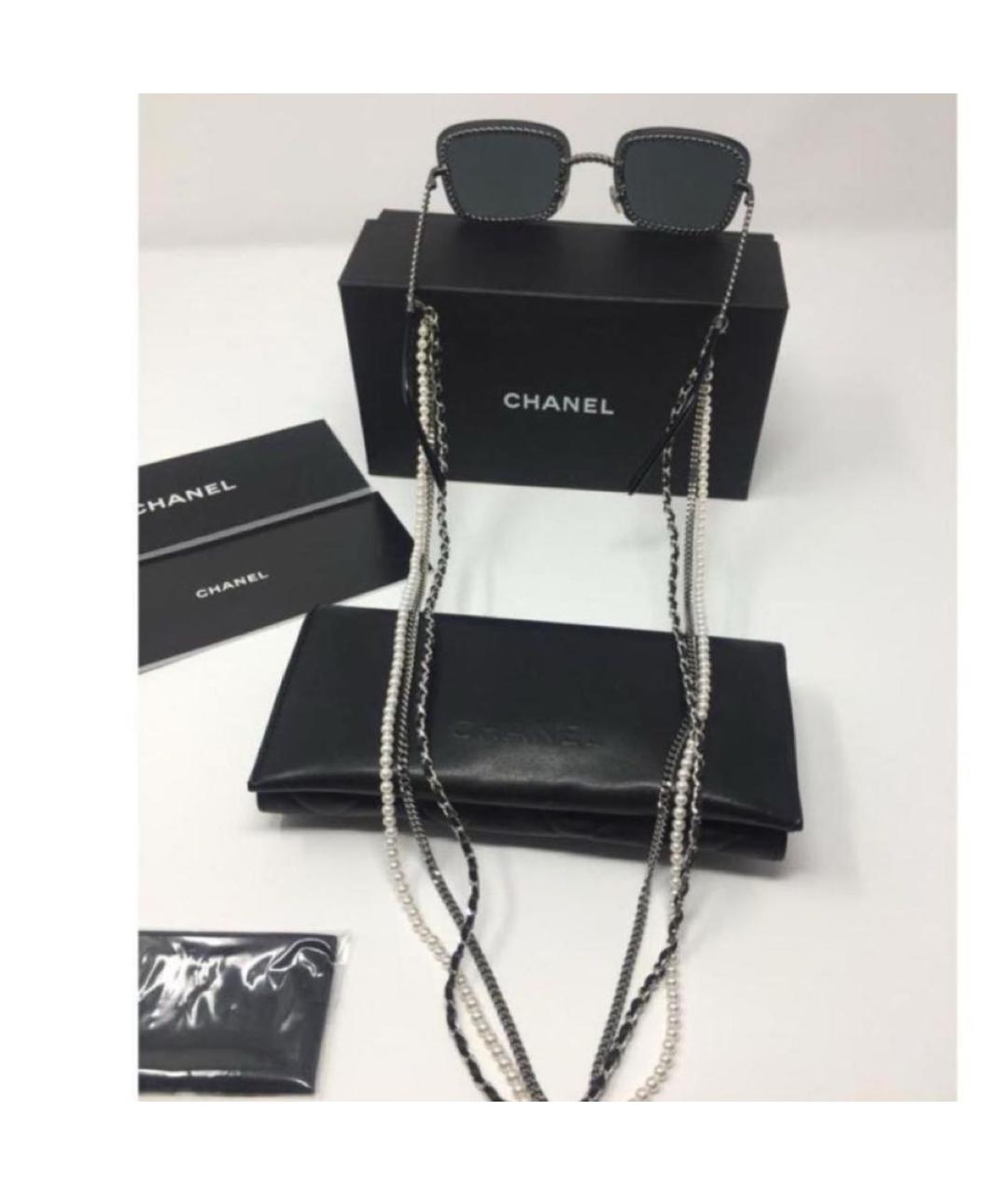 CHANEL Черные солнцезащитные очки, фото 7