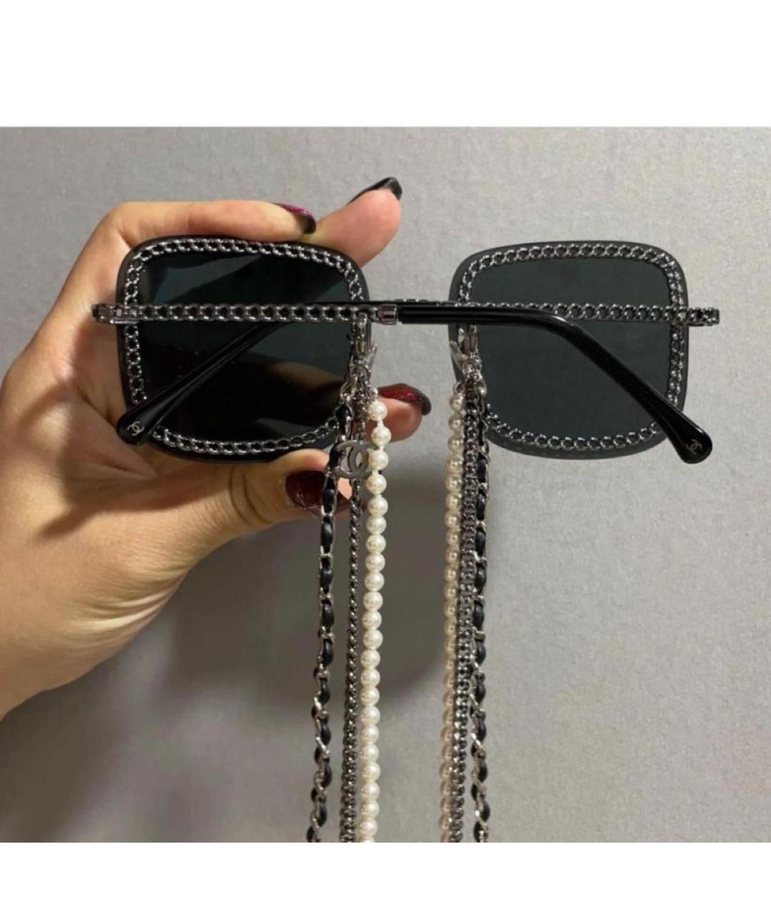 CHANEL Черные солнцезащитные очки, фото 5