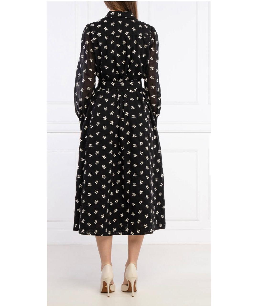 TORY BURCH Черное хлопковое повседневное платье, фото 7