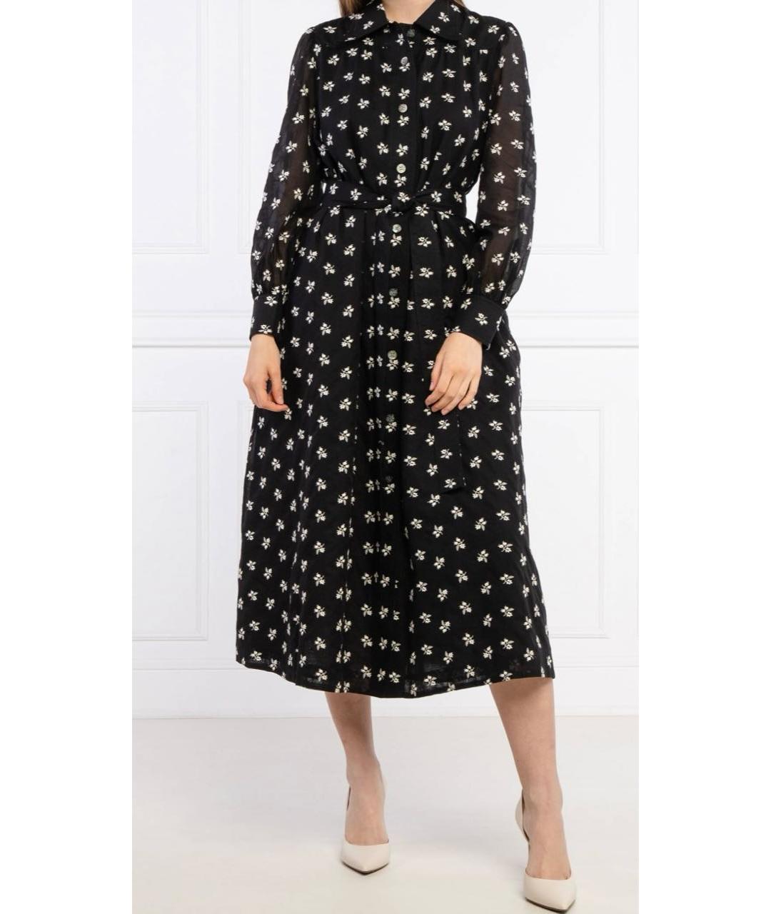 TORY BURCH Черное хлопковое повседневное платье, фото 6