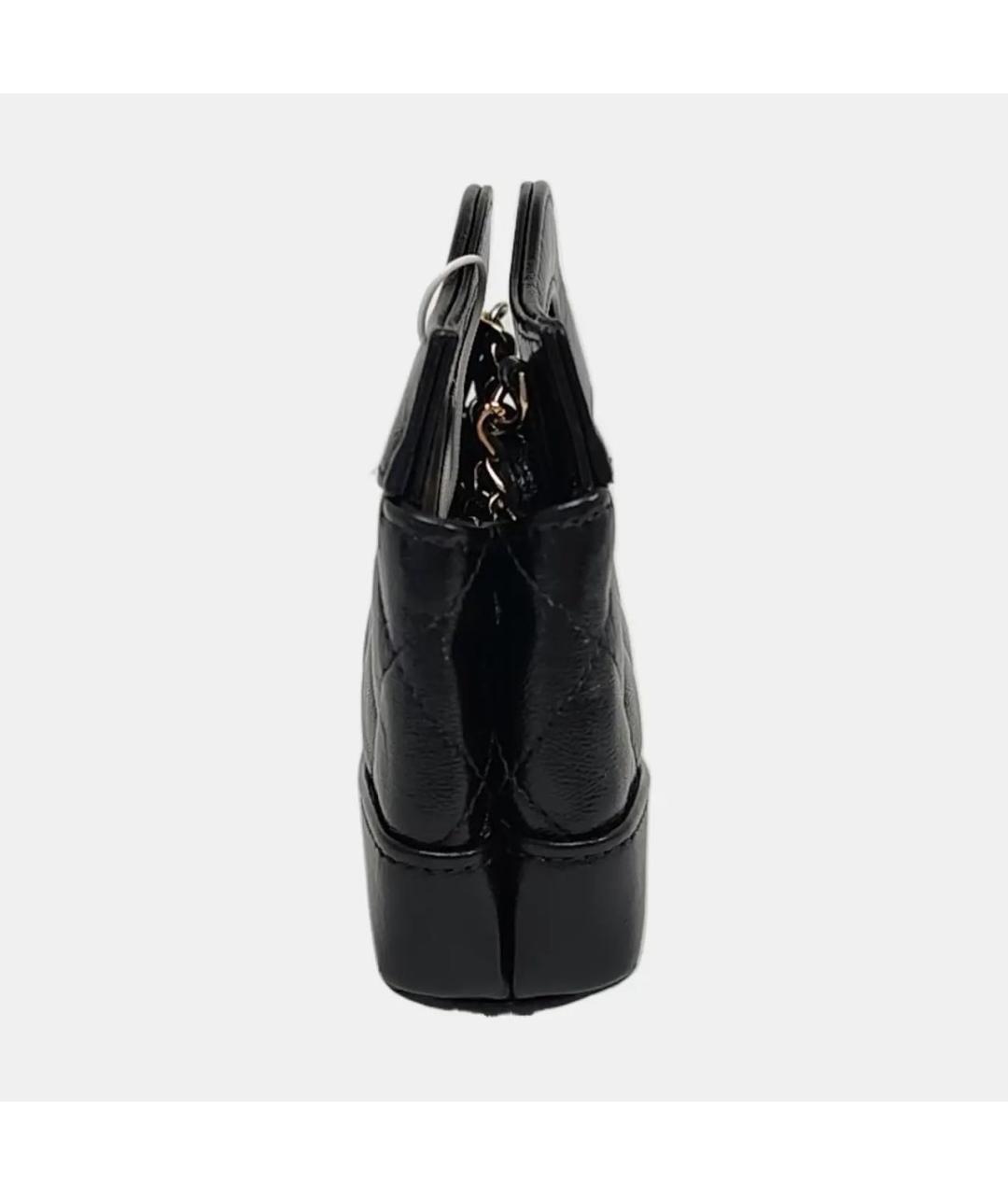 CHANEL Черная кожаная сумка через плечо, фото 3