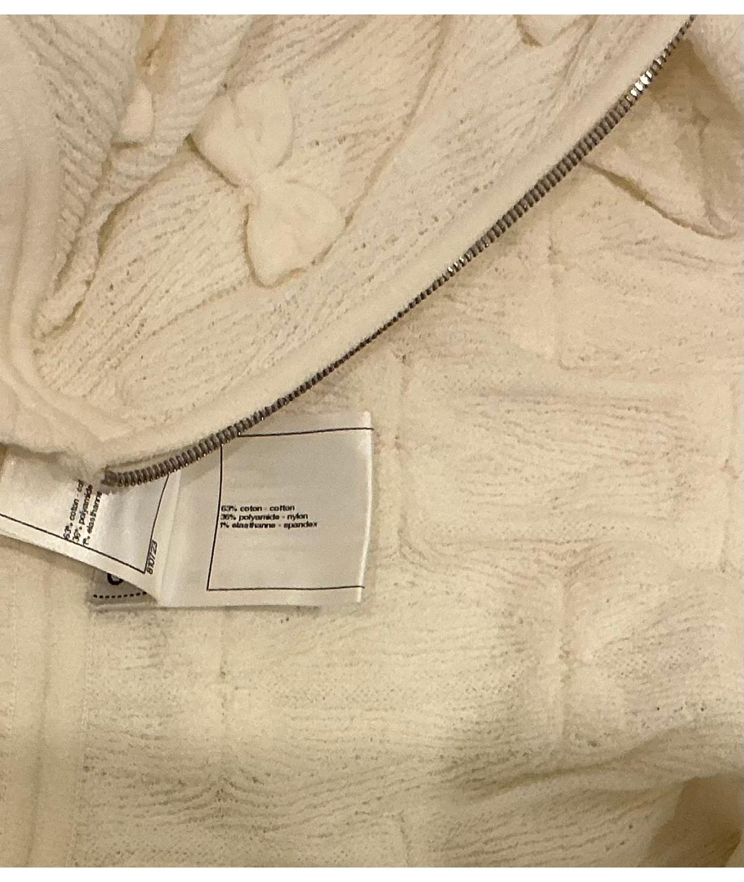 CHANEL Белая хлопковая жилетка, фото 4