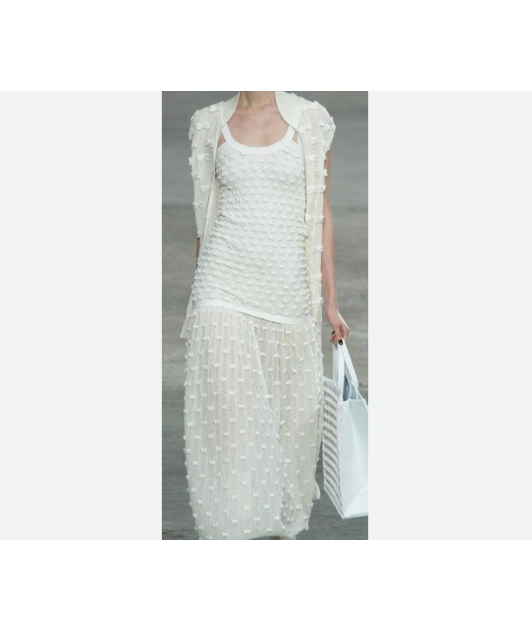 CHANEL Белая хлопковая жилетка, фото 7