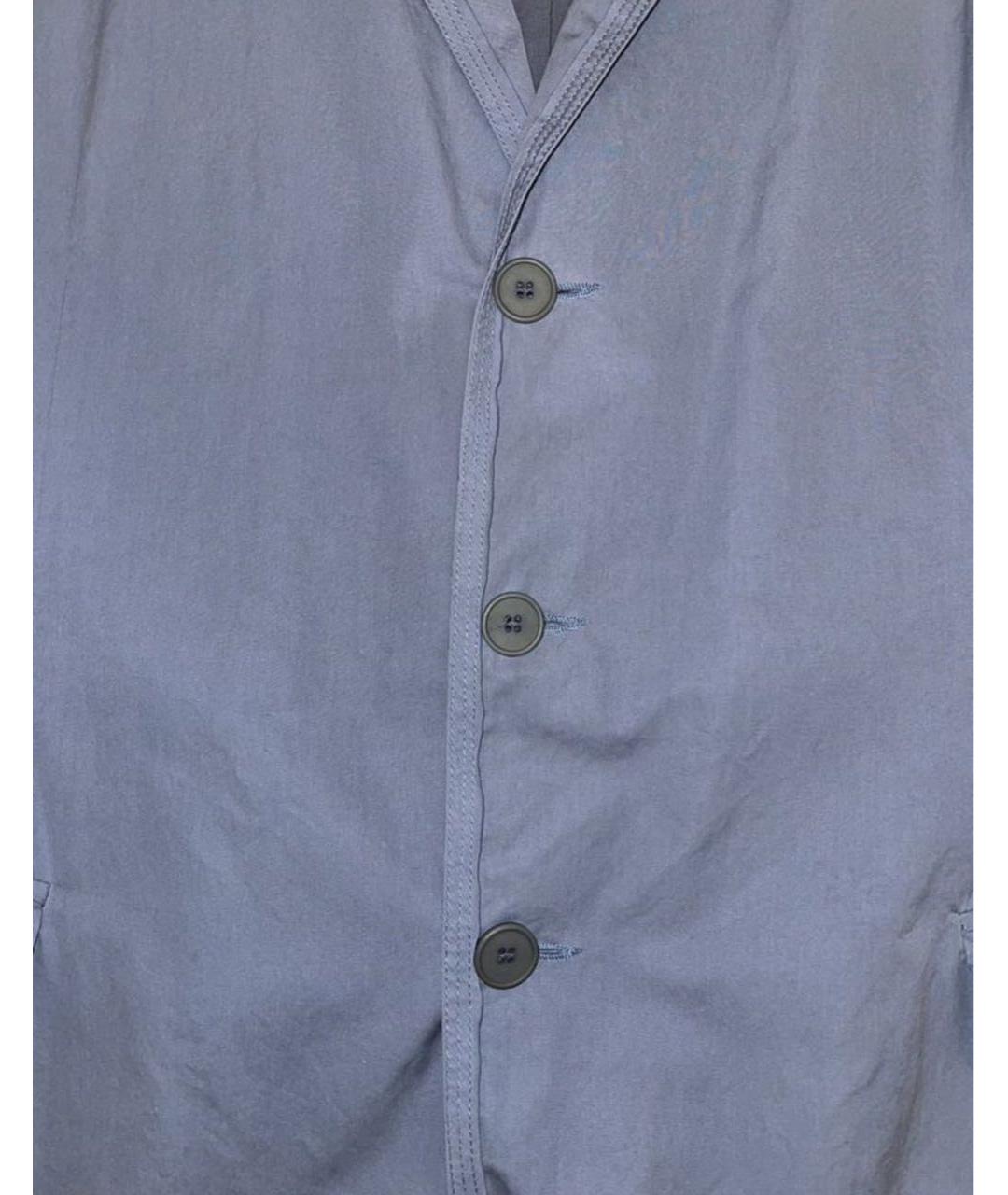 BOTTEGA VENETA Голубой хлопковый пиджак, фото 5
