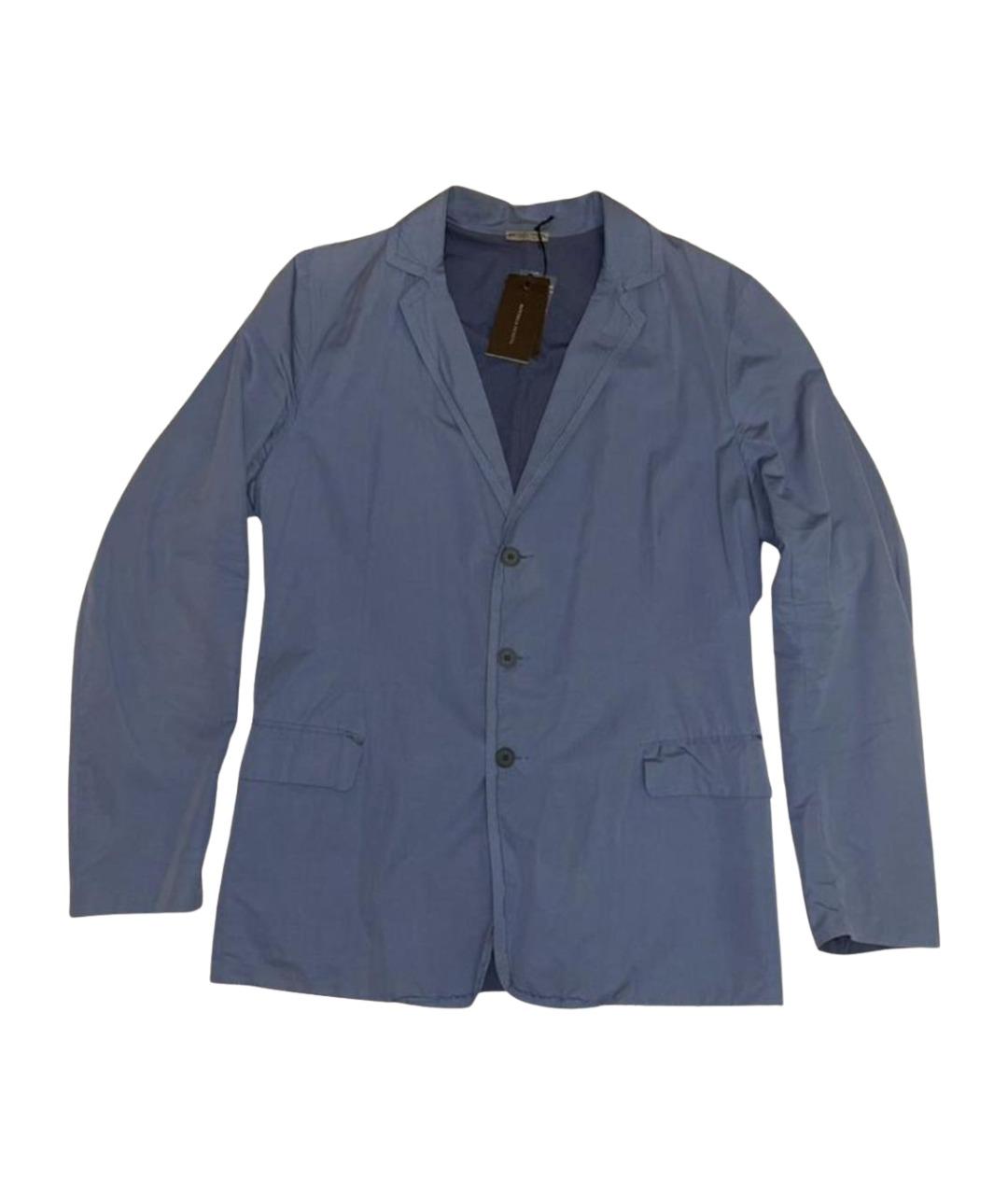 BOTTEGA VENETA Голубой хлопковый пиджак, фото 1