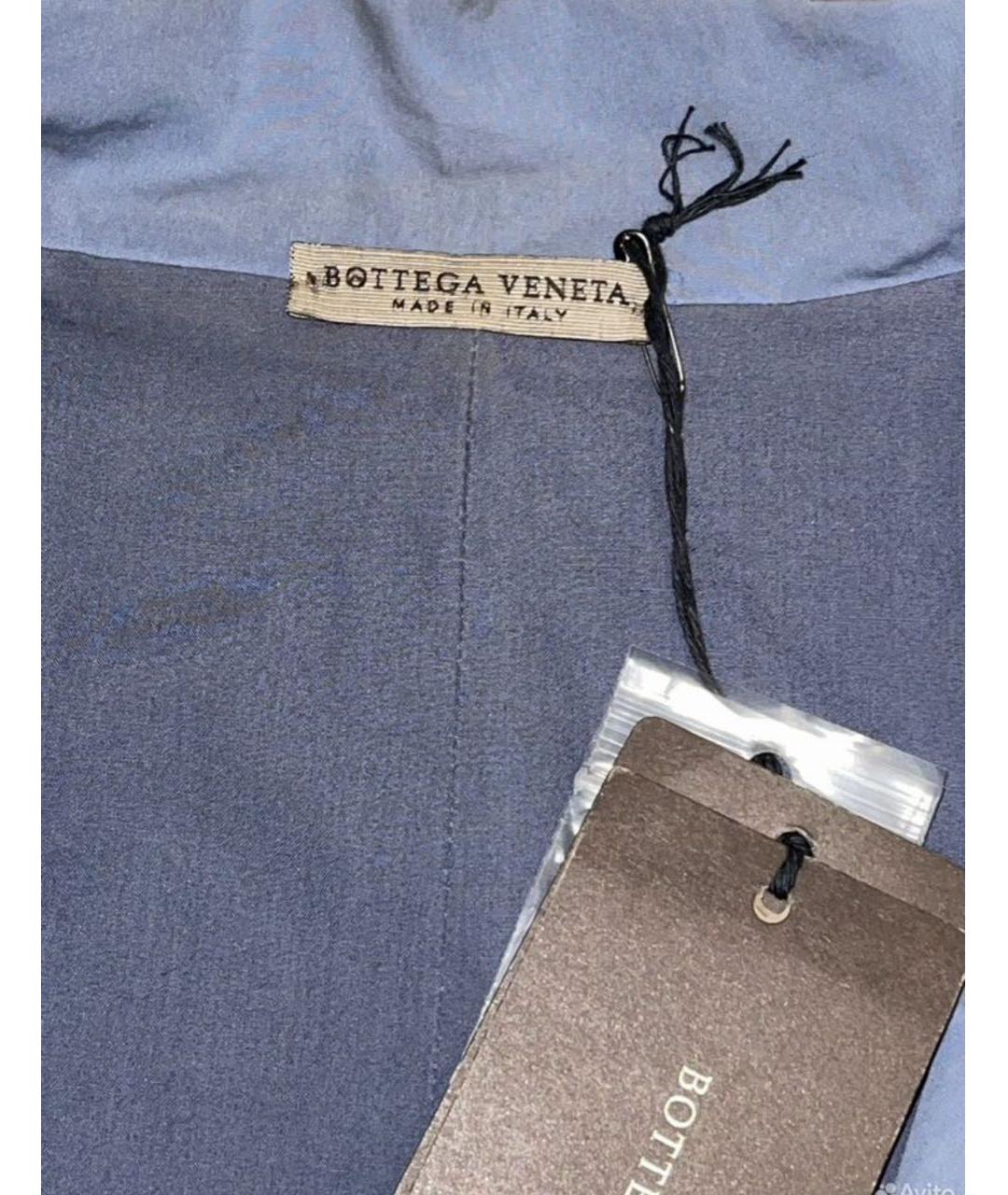 BOTTEGA VENETA Голубой хлопковый пиджак, фото 2