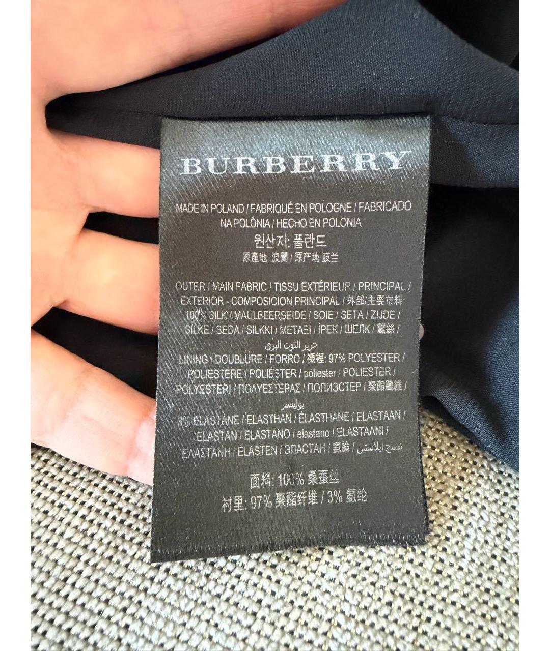 BURBERRY Мульти шелковое платье, фото 5