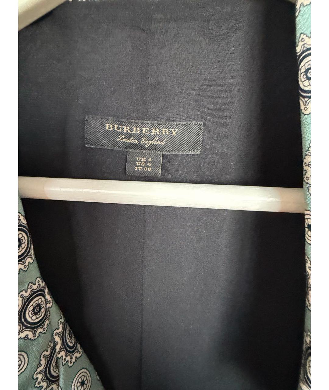 BURBERRY Мульти шелковое платье, фото 3